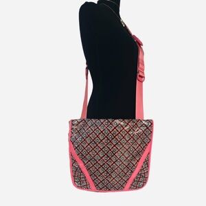 FRILL by VERA BRADLEY ~ Large Coral Pink Floral Patterned Women's Bag